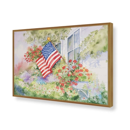 [Color:Polished Gold], Picture of art in a Polished Gold frame of the corner