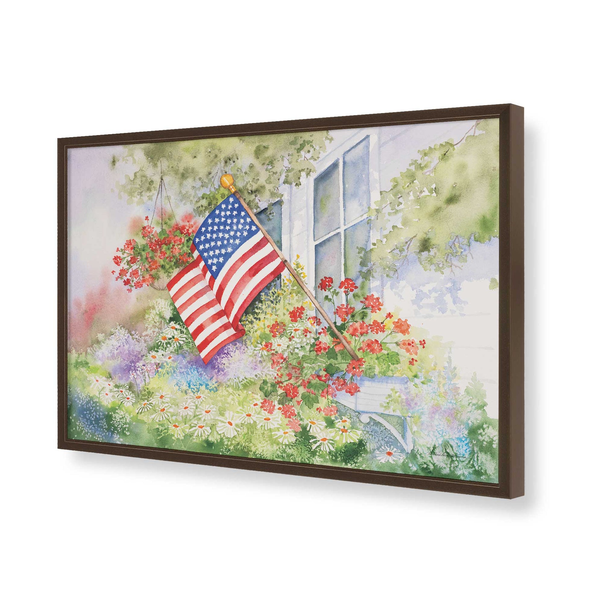 [Color:Belvinder Brown], Picture of art in a Belvinder Brown frame of the corner