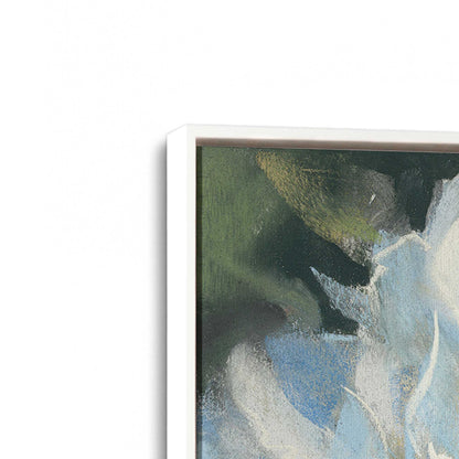 [Color:Opaque White], Picture of art in a White frame at an angle