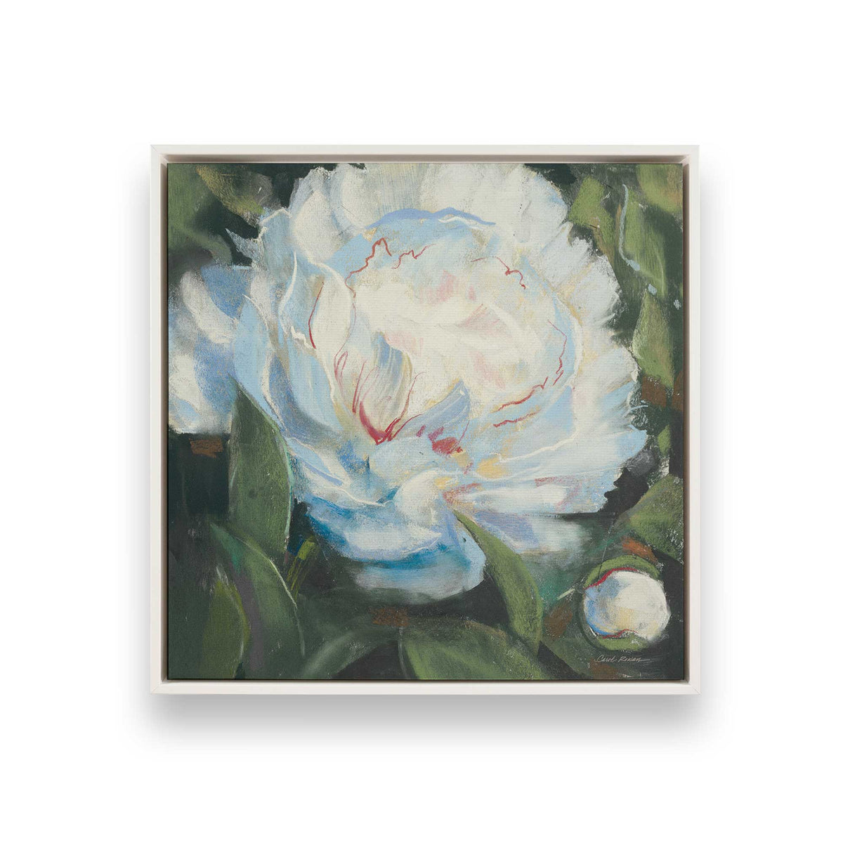 [Color:Opaque White], Picture of art in a White frame