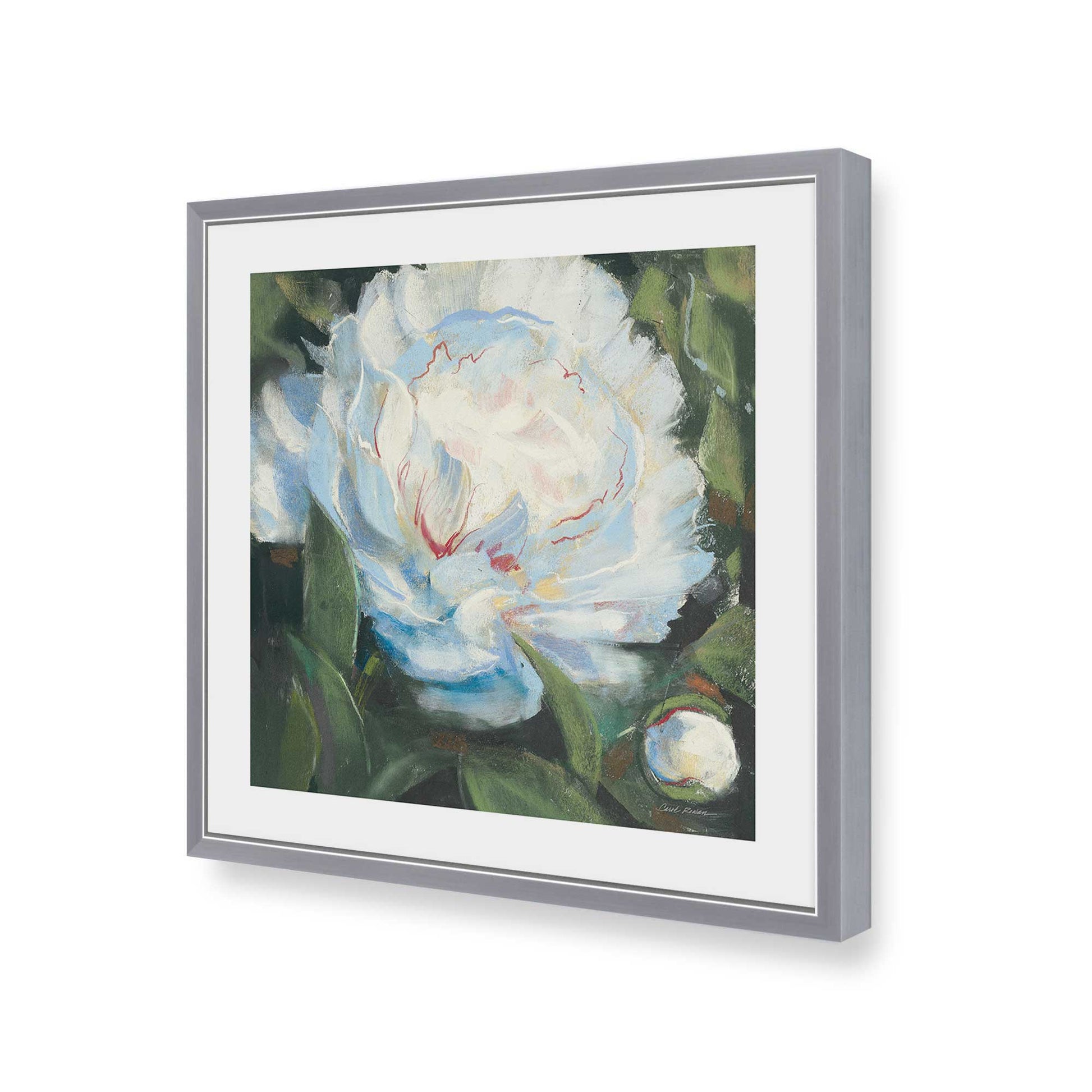 [Color:Polished Chrome], Picture of art in a Polished Chrome frame of the corner
