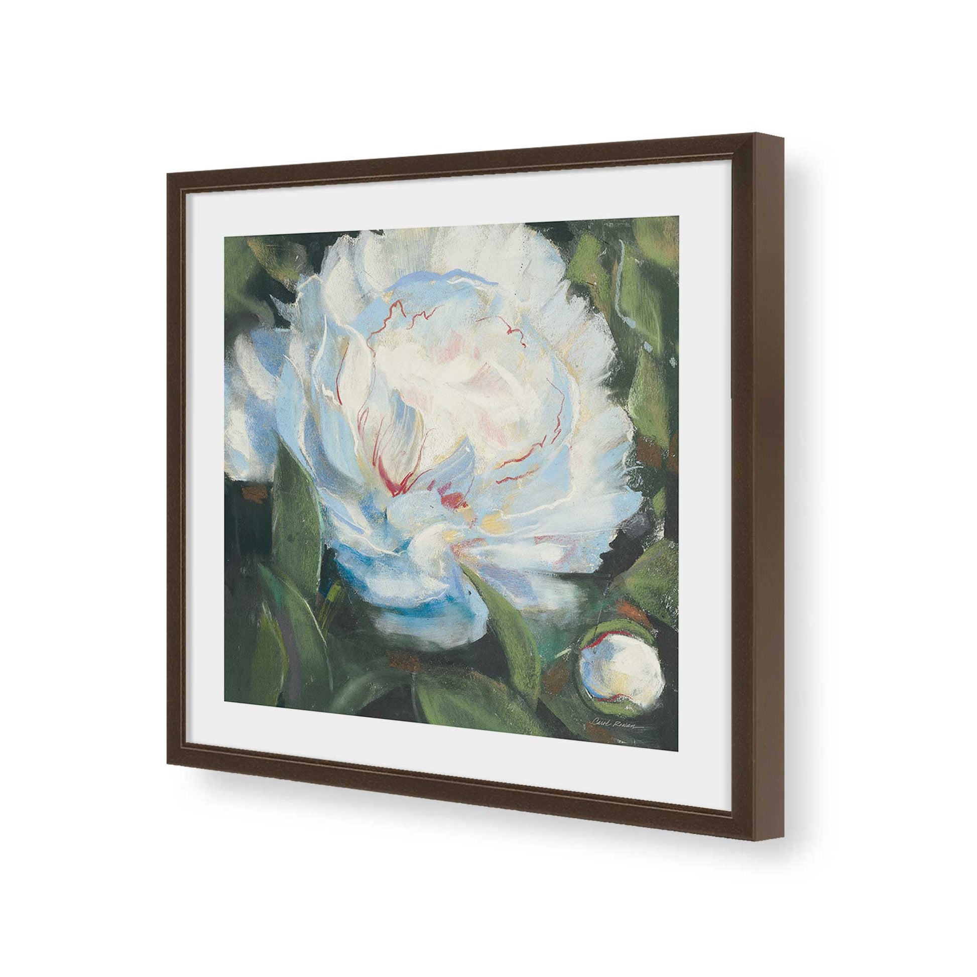 [Color:Espresso], Picture of art in a Espresso frame of the corner