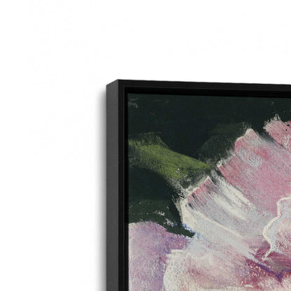 [Color:Satin Black], Picture of art in a Satin Black frame at an angle