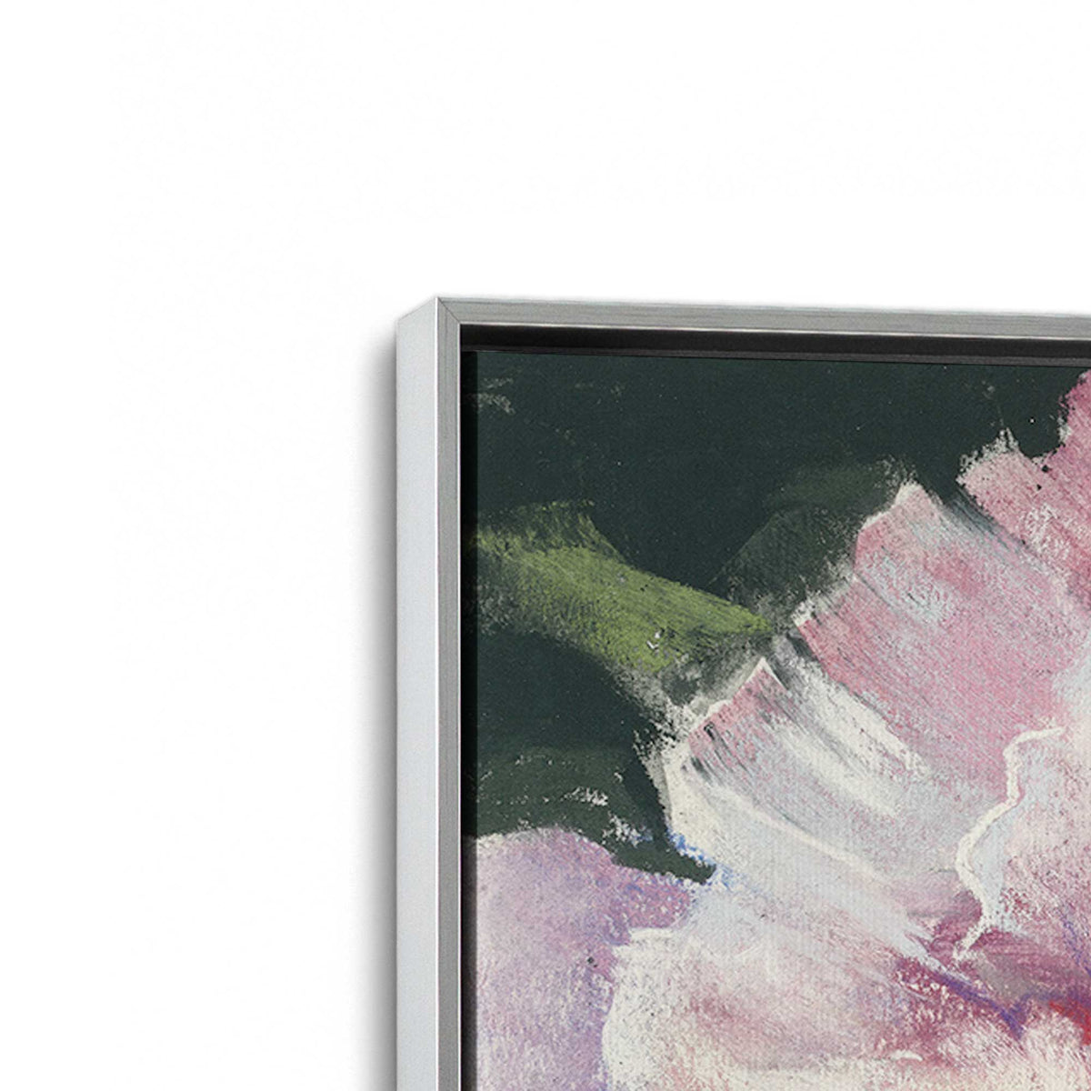 [Color:Polished Chrome], Picture of art in a Polished Chrome frame at an angle