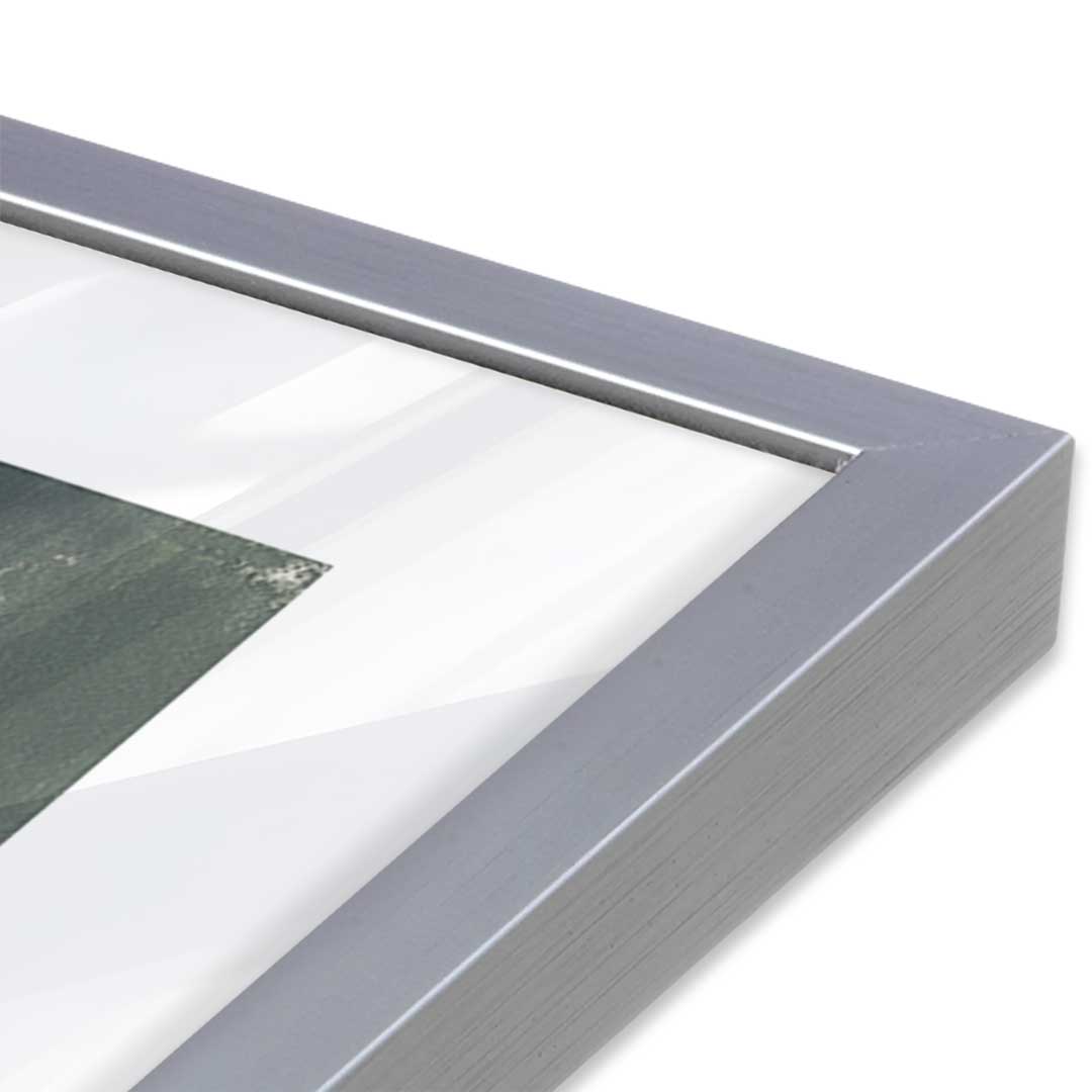 [Color:Polished Chrome], Picture of art in a Polished Chrome frame at an angle