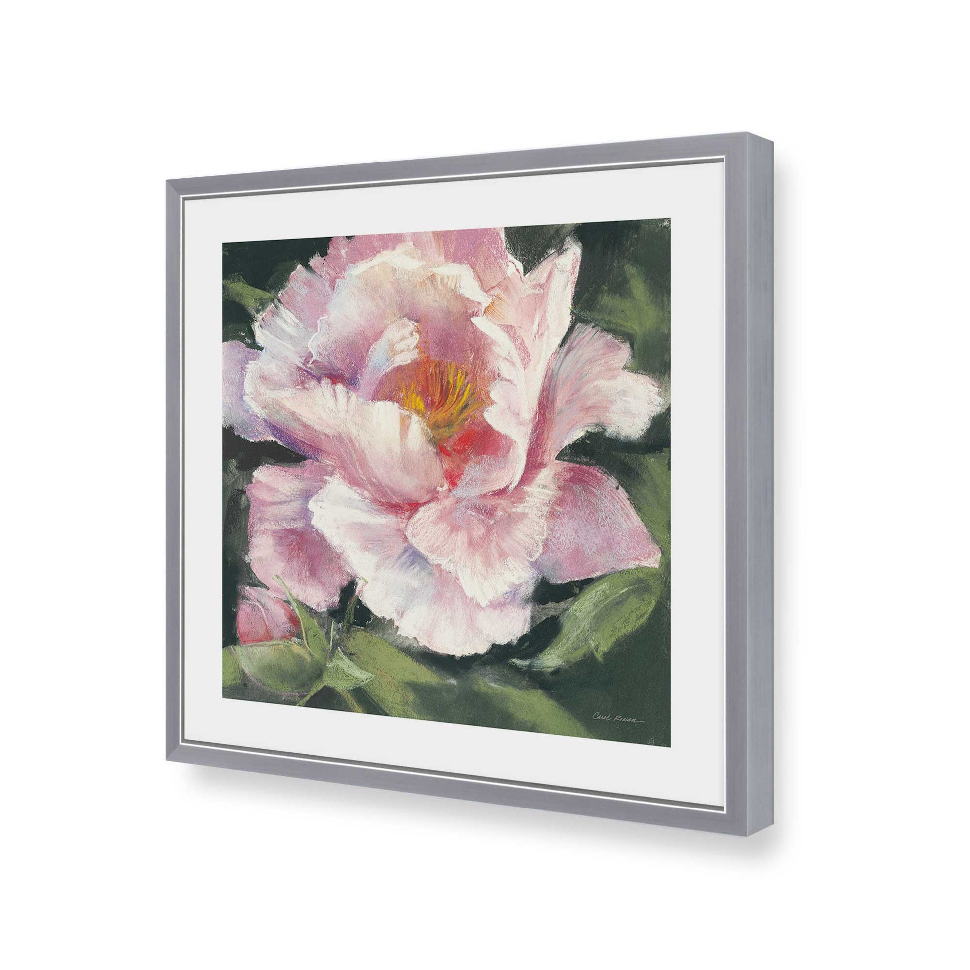 [Color:Polished Chrome], Picture of art in a Polished Chrome frame of the corner