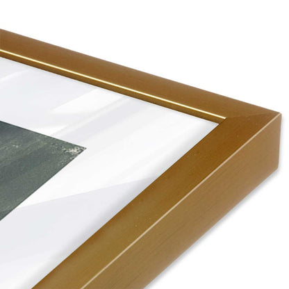 [Color:Polished Gold], Picture of art in a Polished Gold frame at an angle