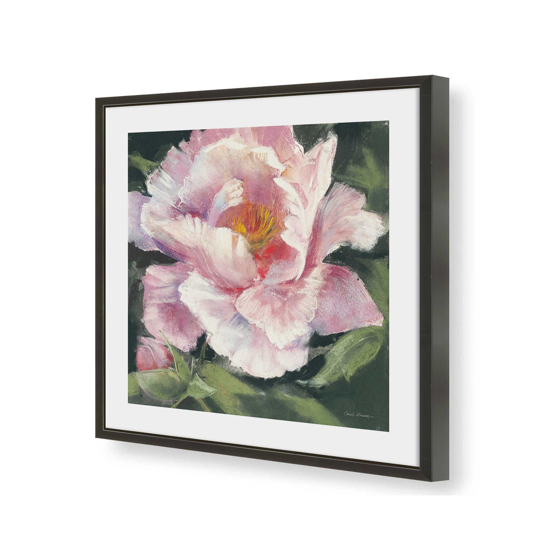 [Color:Satin Black], Picture of art in a Satin Black frame of the corner