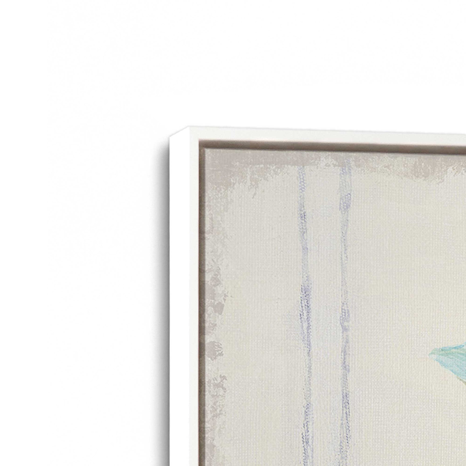 [Color:Opaque White], Picture of art in a White frame at an angle