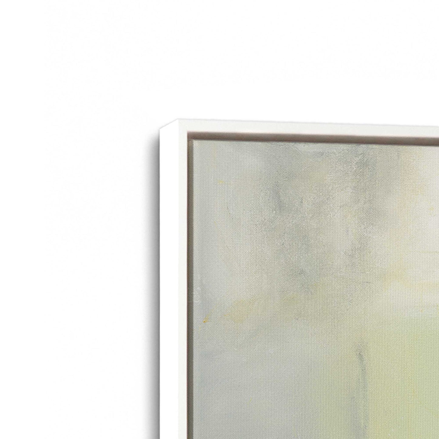 [Color:Opaque White], Picture of art in a White frame at an angle