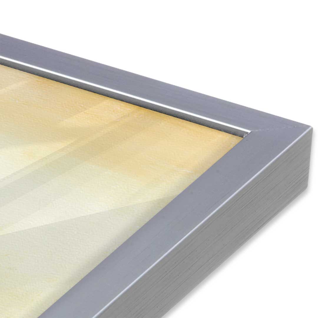 [Color:Polished Chrome], Picture of art in a Polished Chrome frame at an angle