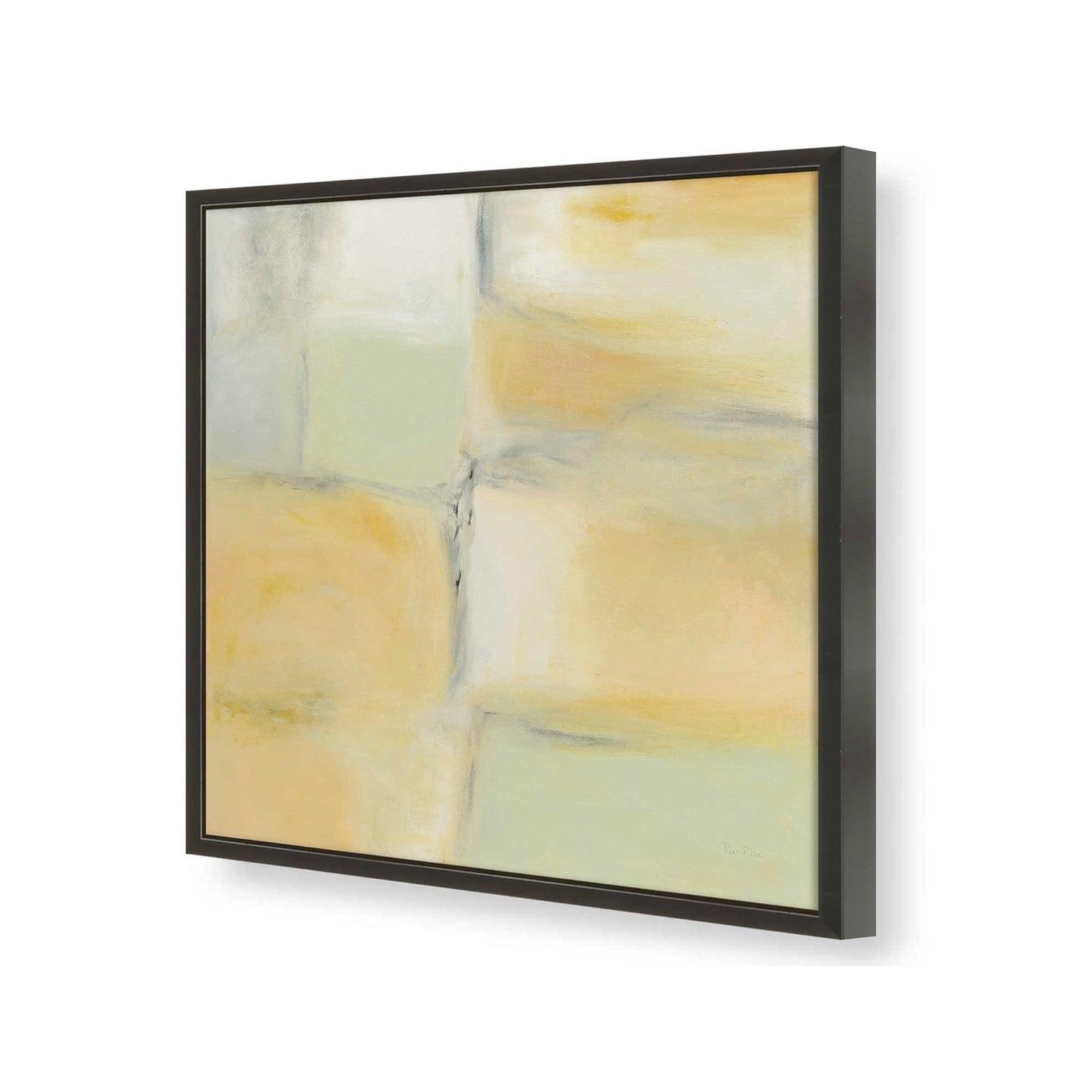 [Color:Satin Black], Picture of art in a Satin Black frame of the corner