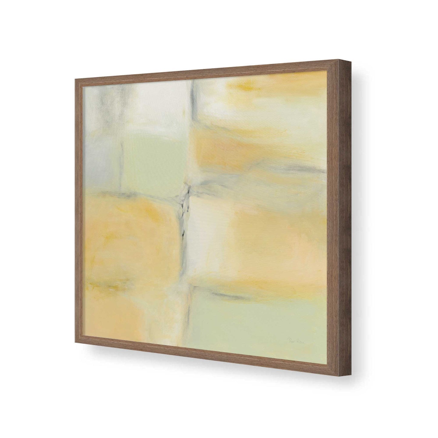 [Color:Walnut], Picture of art in a Walnut frame of the corner