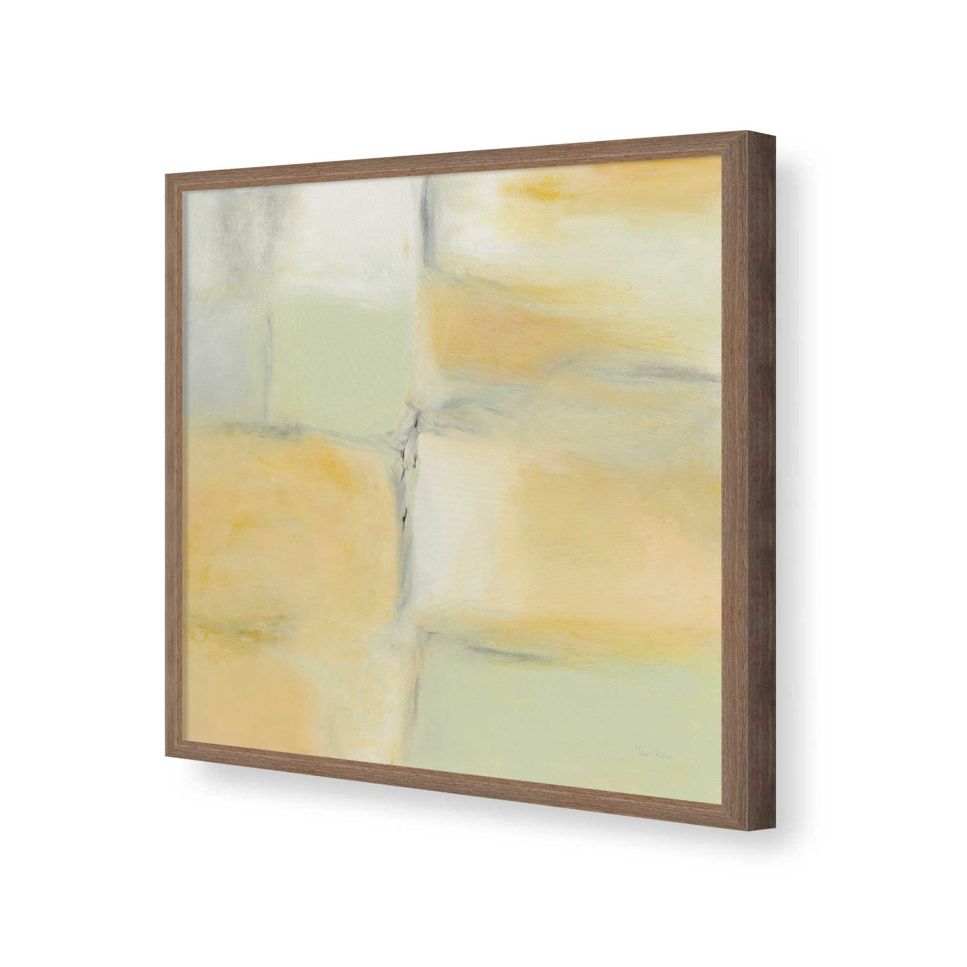 [Color:Walnut], Picture of art in a Walnut frame of the corner