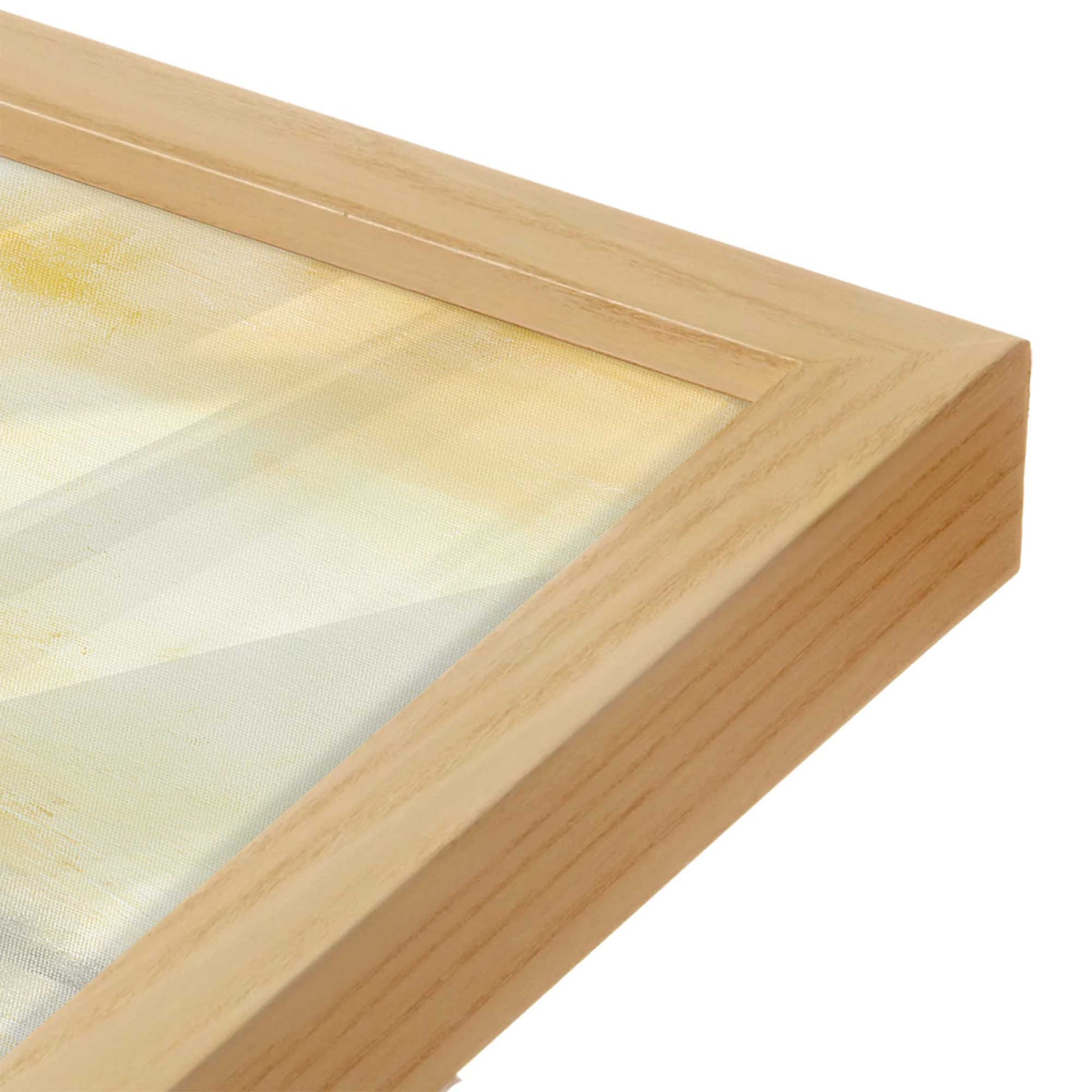 [Color:American Maple], Picture of art in a American Maple frame at an angle