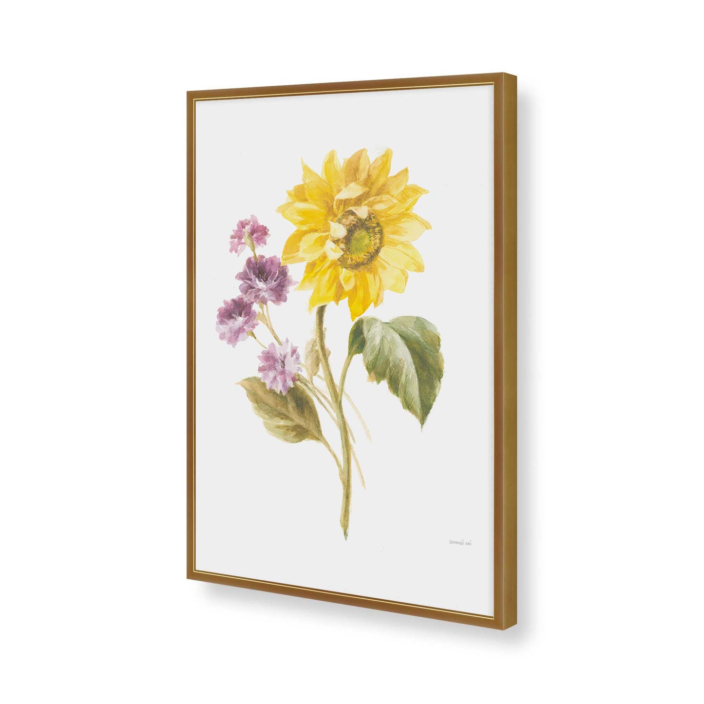 [Color:Polished Gold], Picture of art in a Polished Gold frame of the corner