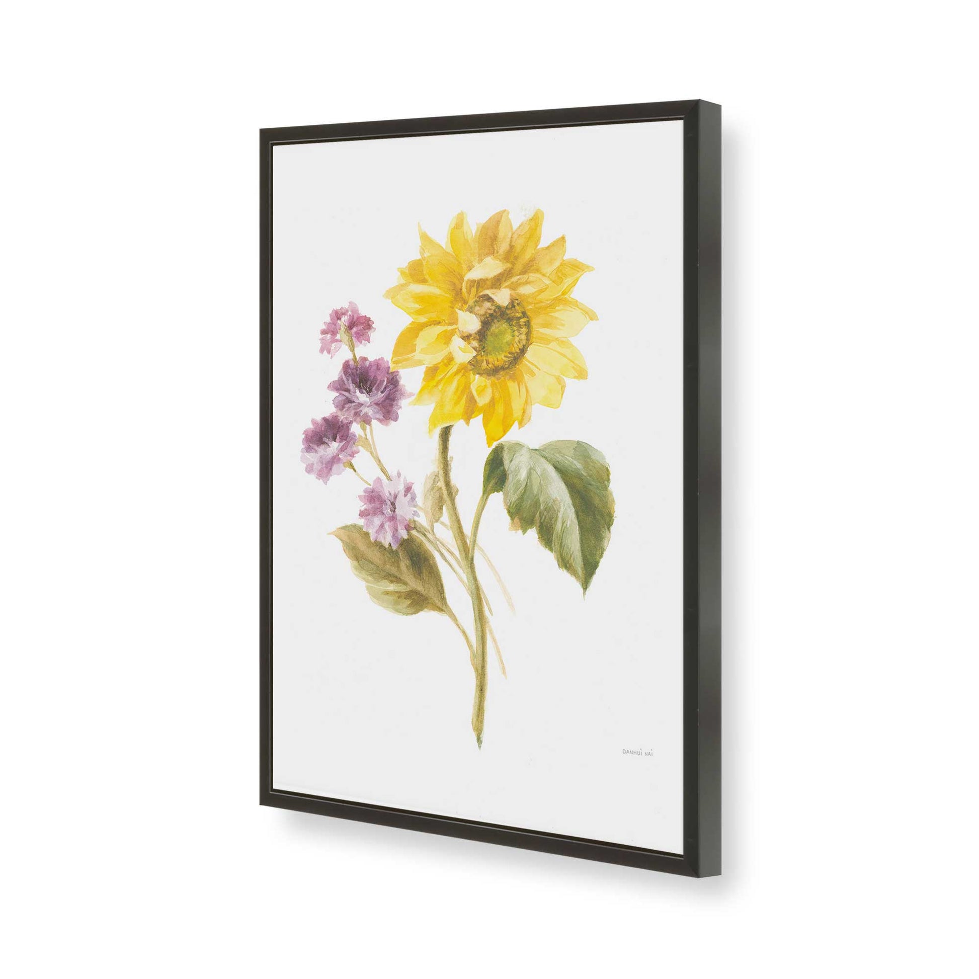 [Color:Satin Black], Picture of art in a Satin Black frame of the corner