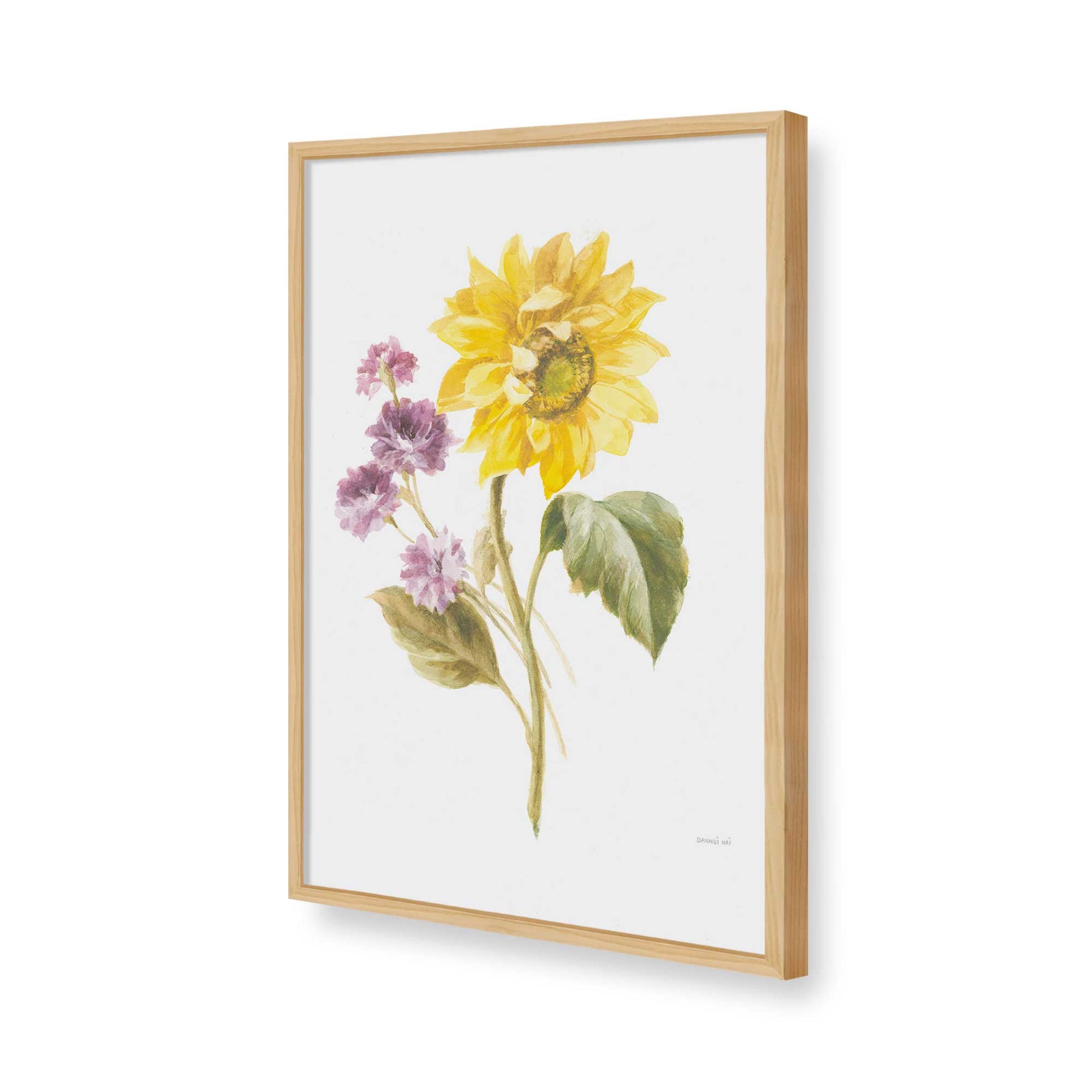 [Color:American Maple], Picture of art in a American Maple frame of the corner