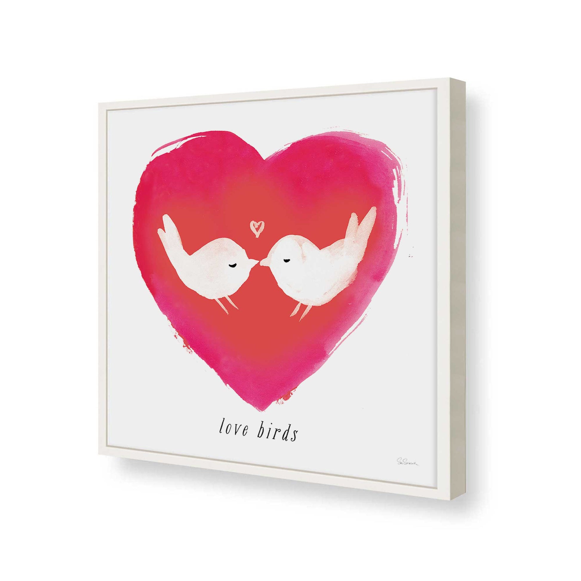[Color:Opaque White], Picture of art in a Opaque White frame of the corner
