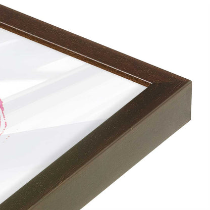 [Color:Espresso], Picture of art in a Espresso frame at an angle