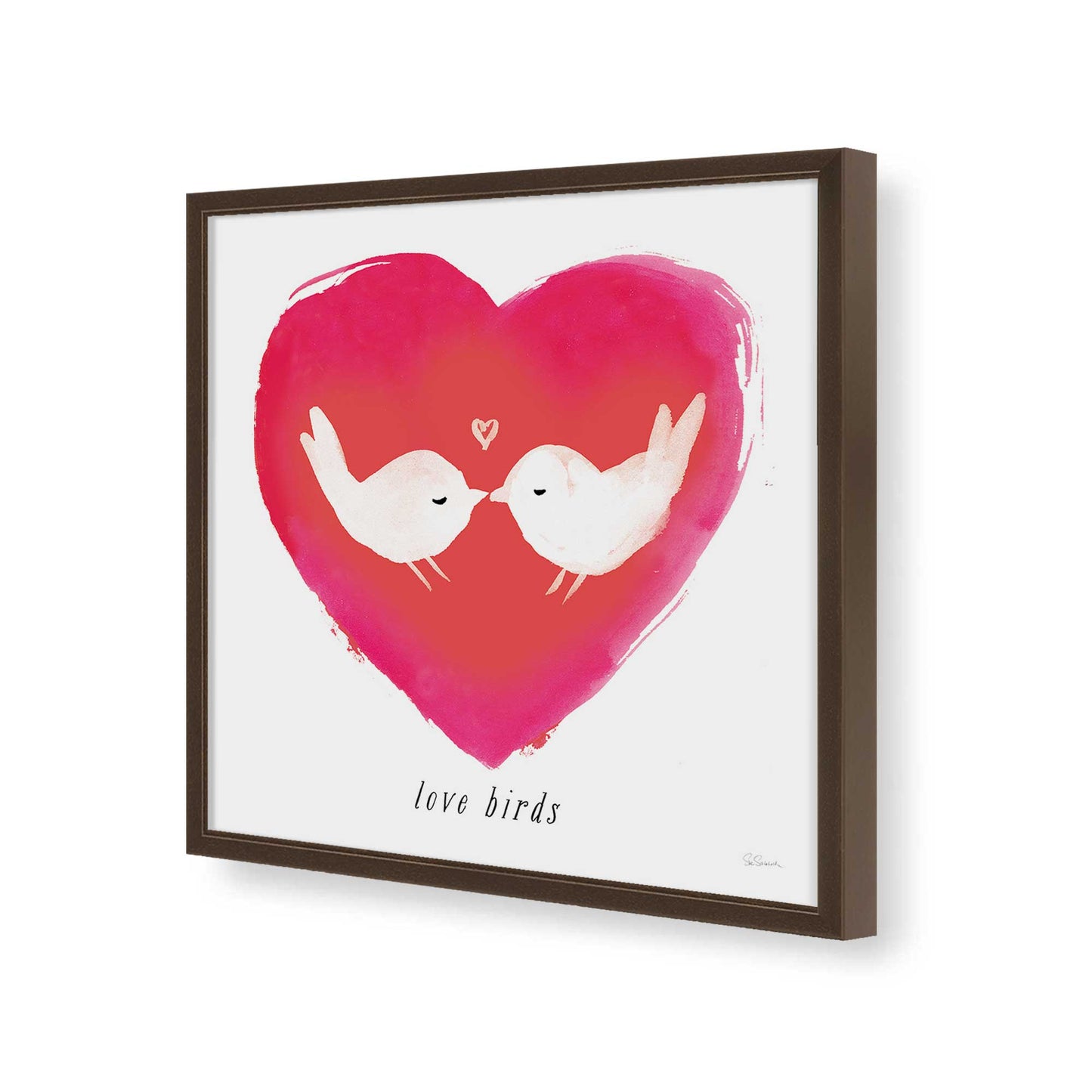 [Color:Espresso], Picture of art in a Espresso frame of the corner
