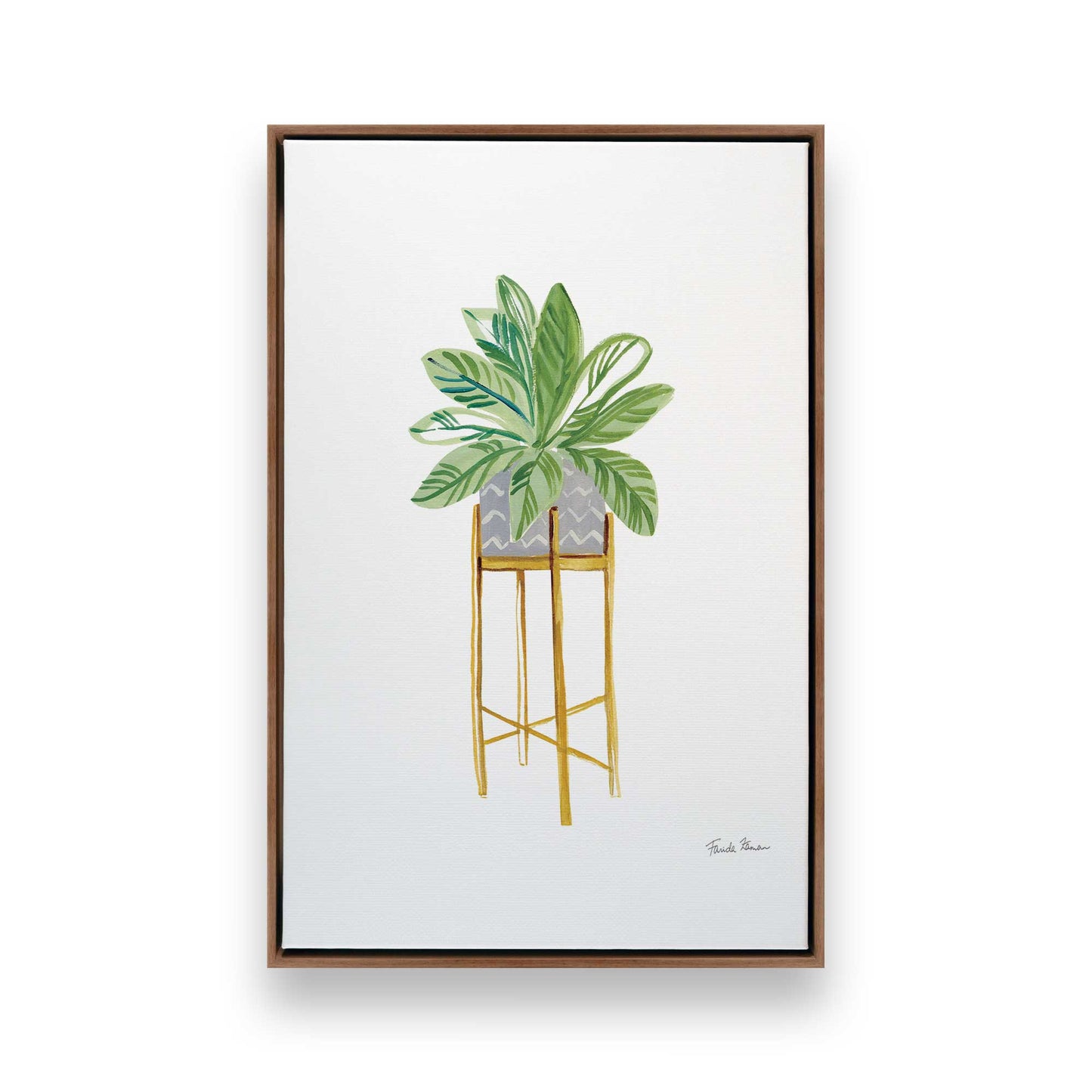 [Color:Walnut], Picture of art in a Walnut frame