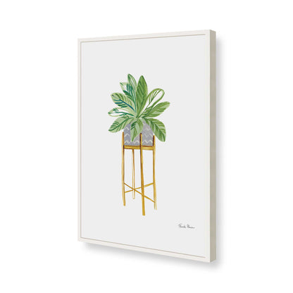 [Color:Opaque White], Picture of art in a Opaque White frame of the corner