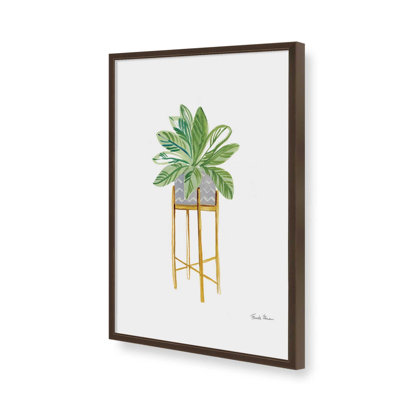 [Color:Belvinder Brown], Picture of art in a Belvinder Brown frame of the corner