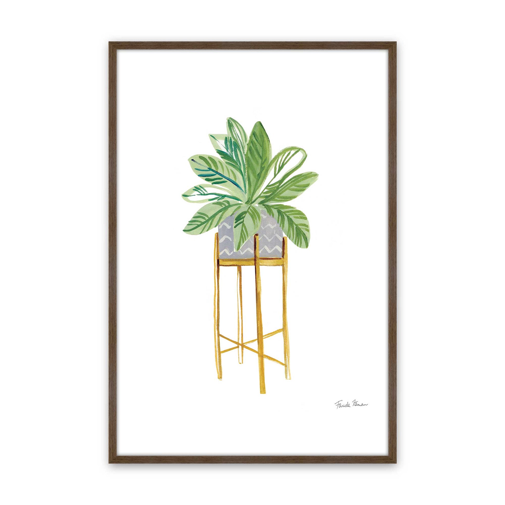 [Color:Walnut], Picture of art in a Walnut frame