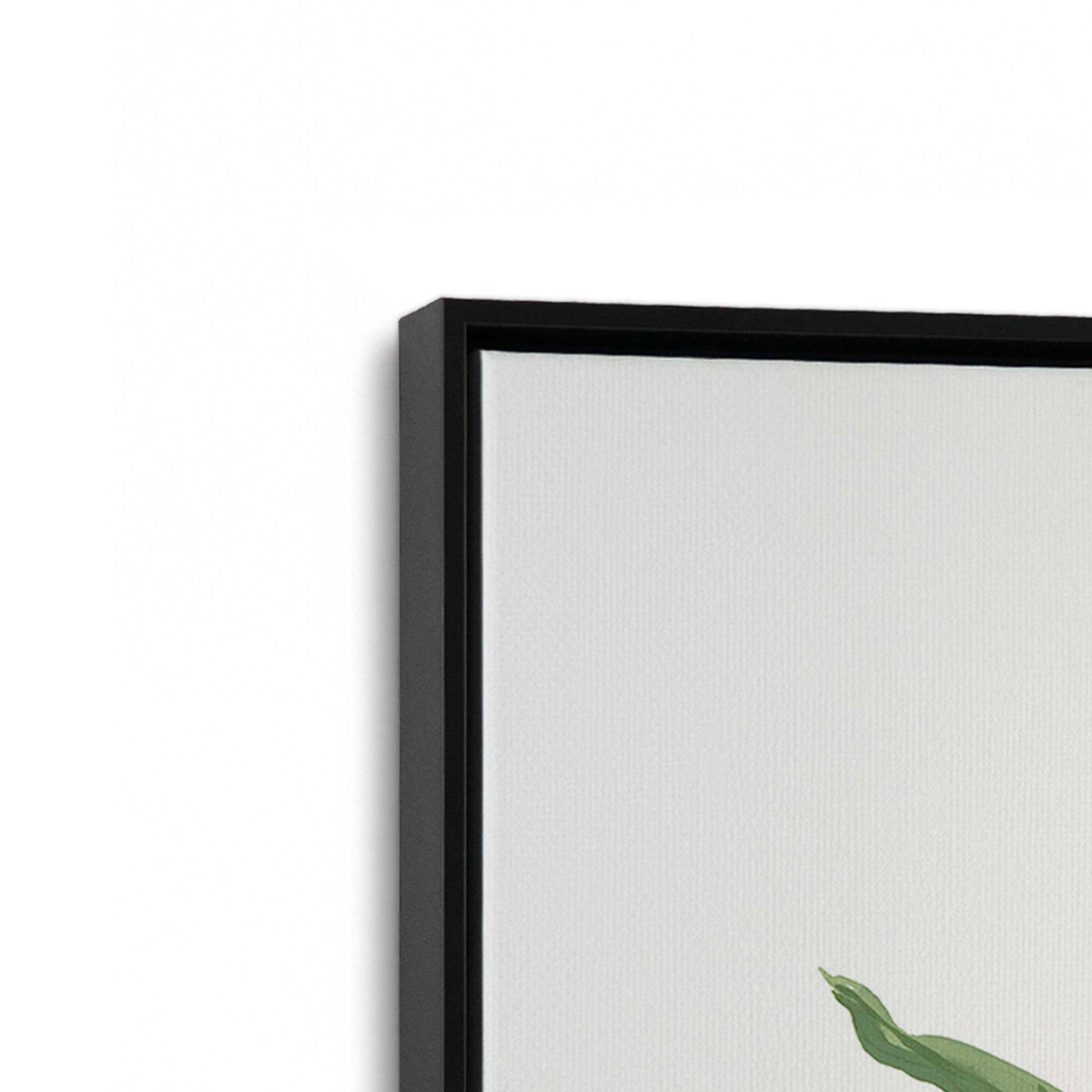 [Color:Satin Black], Picture of art in a Satin Black frame at an angle