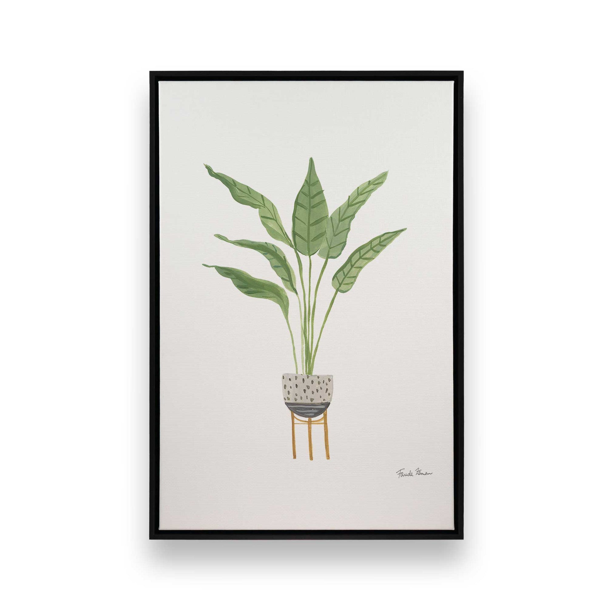 [Color:Satin Black], Picture of art in a Satin Black frame