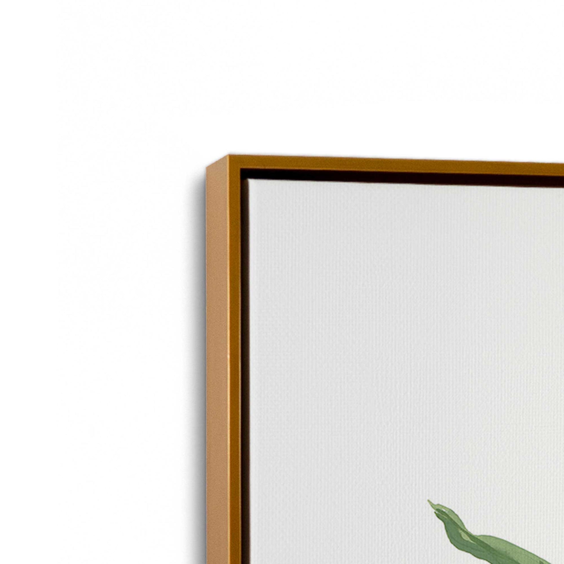 [Color:Polished Gold], Picture of art in a Polished Gold frame at an angle