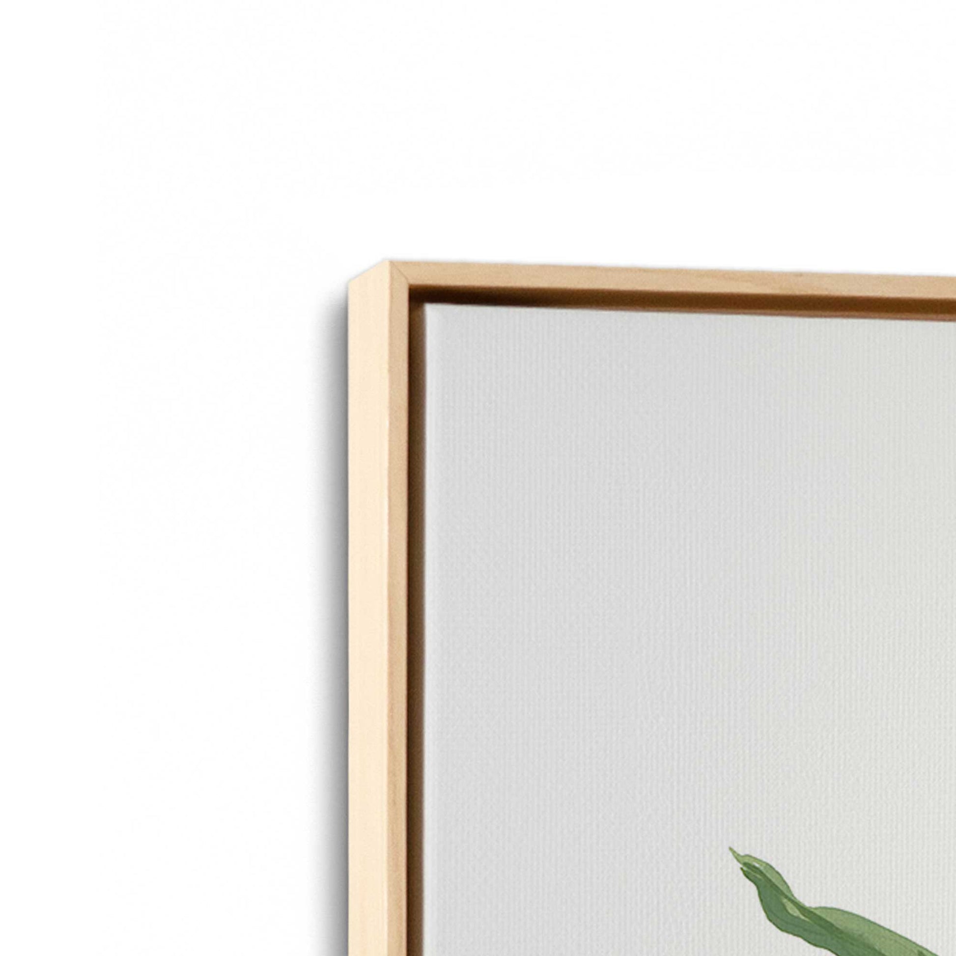[Color:American Maple], Picture of art in a American Maple frame at an angle