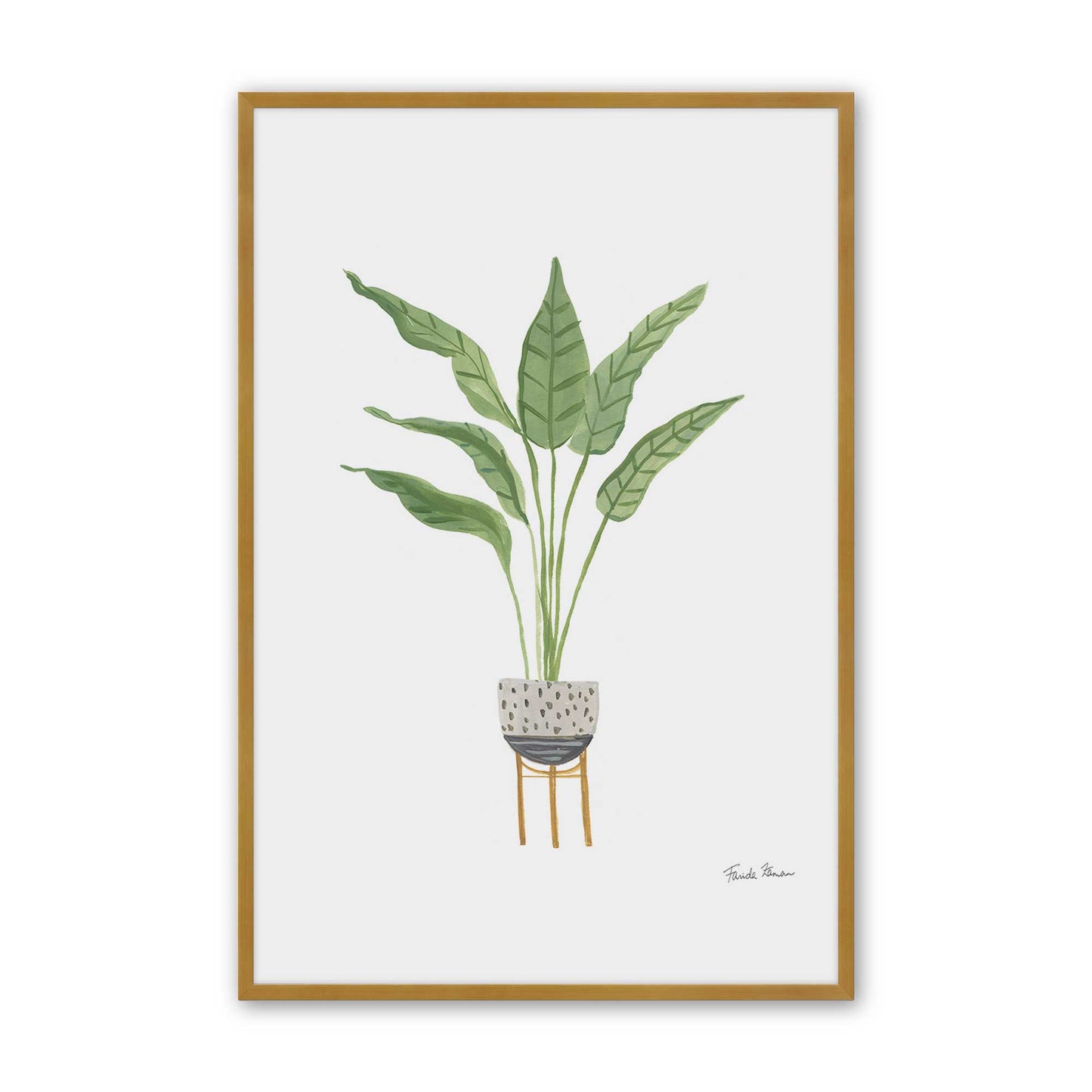 [Color:Polished Gold], Picture of art in a Polished Gold frame