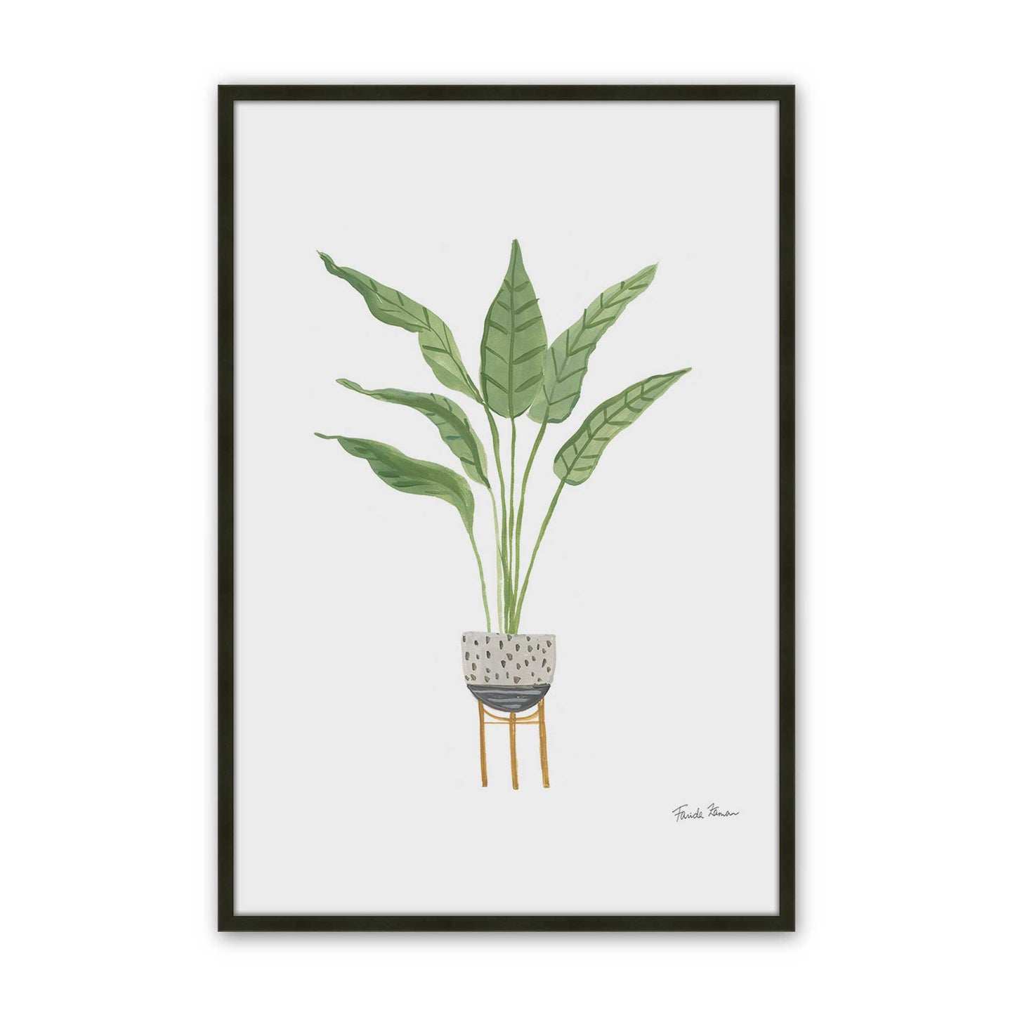 [Color:Satin Black], Picture of art in a Satin Black frame