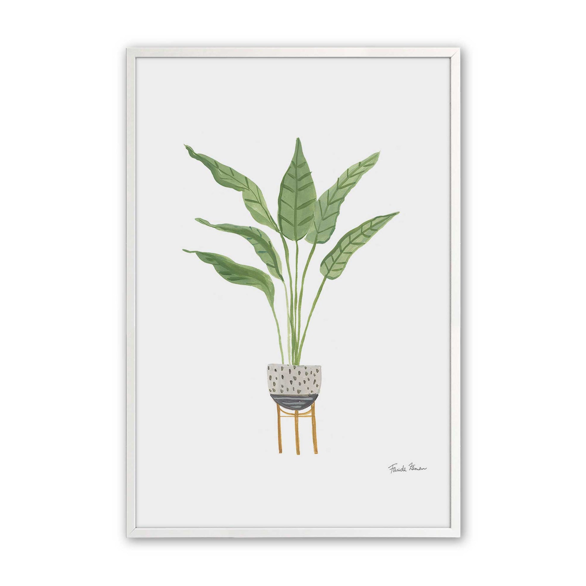 [Color:Opaque White], Picture of art in a Opaque White frame