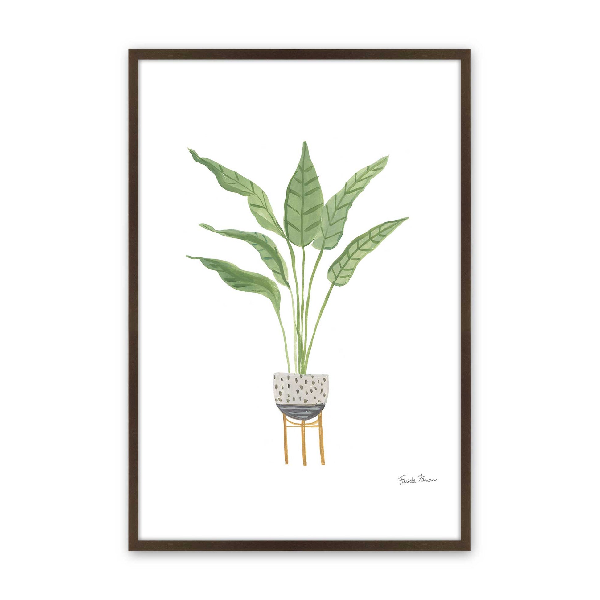 [Color:Brown], Picture of art in a Brown frame