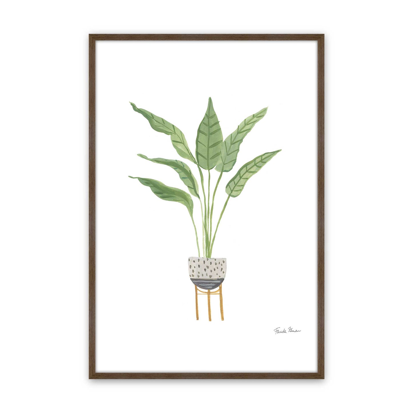 [Color:Walnut], Picture of art in a Walnut frame