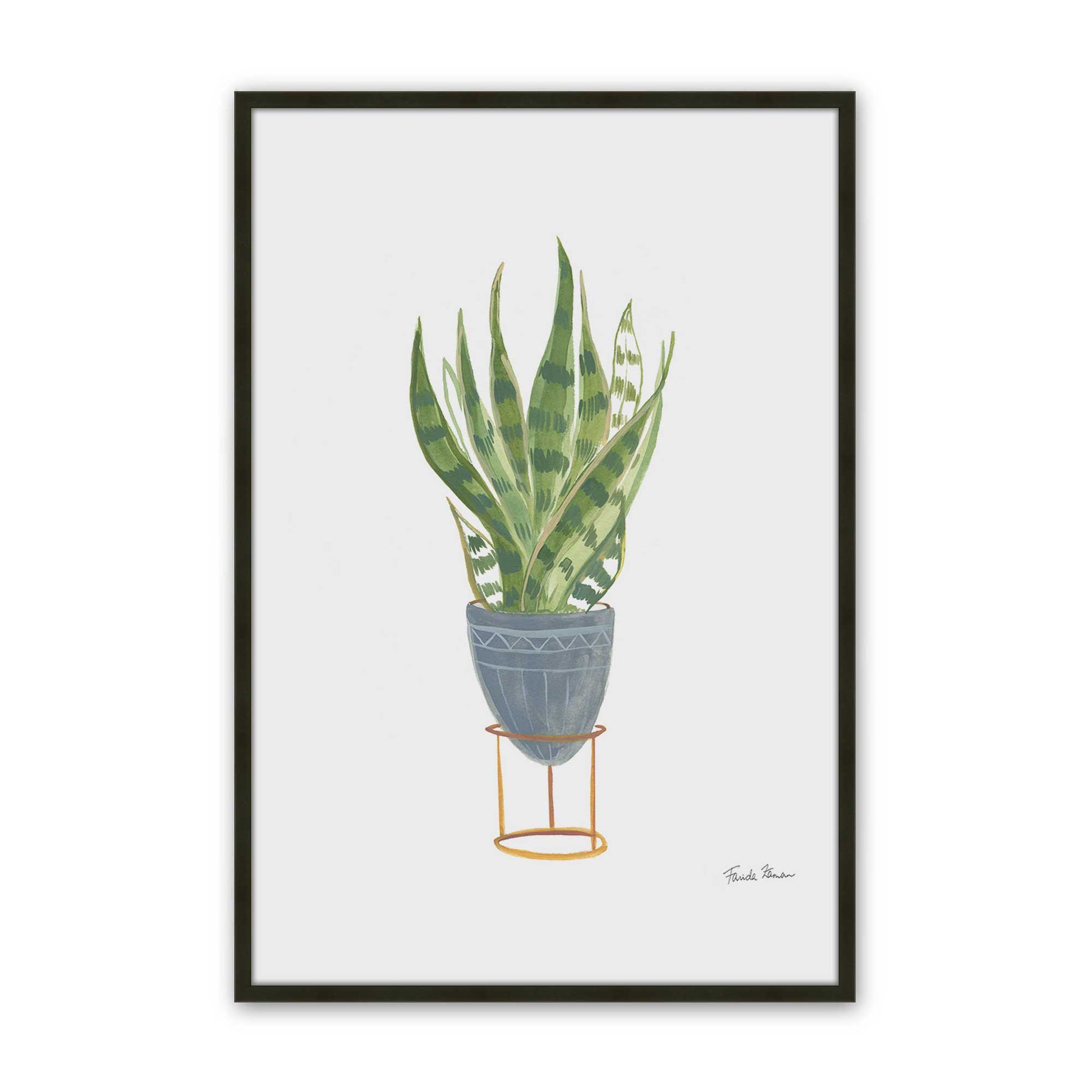 [Color:Satin Black], Picture of art in a Satin Black frame