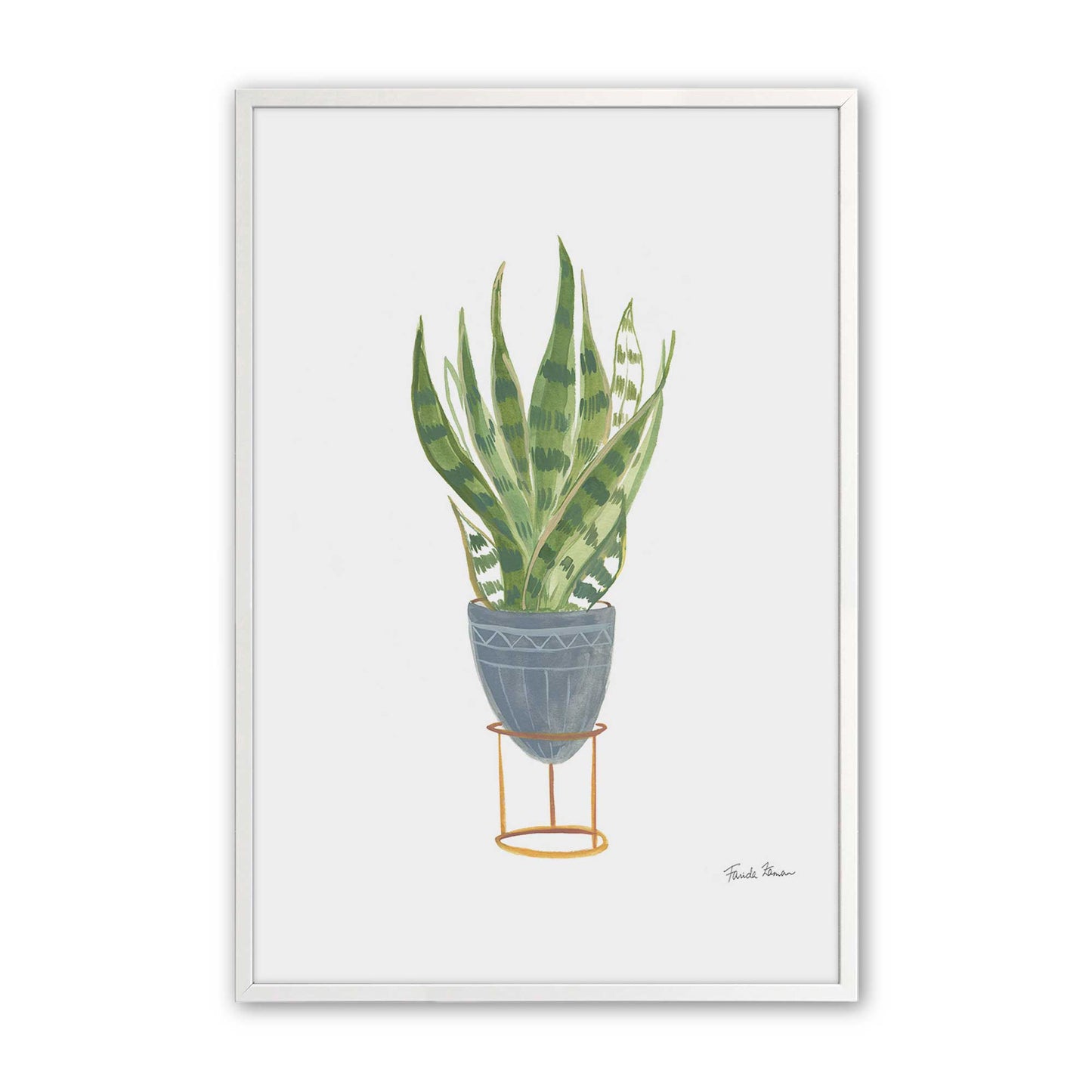 [Color:Opaque White], Picture of art in a Opaque White frame