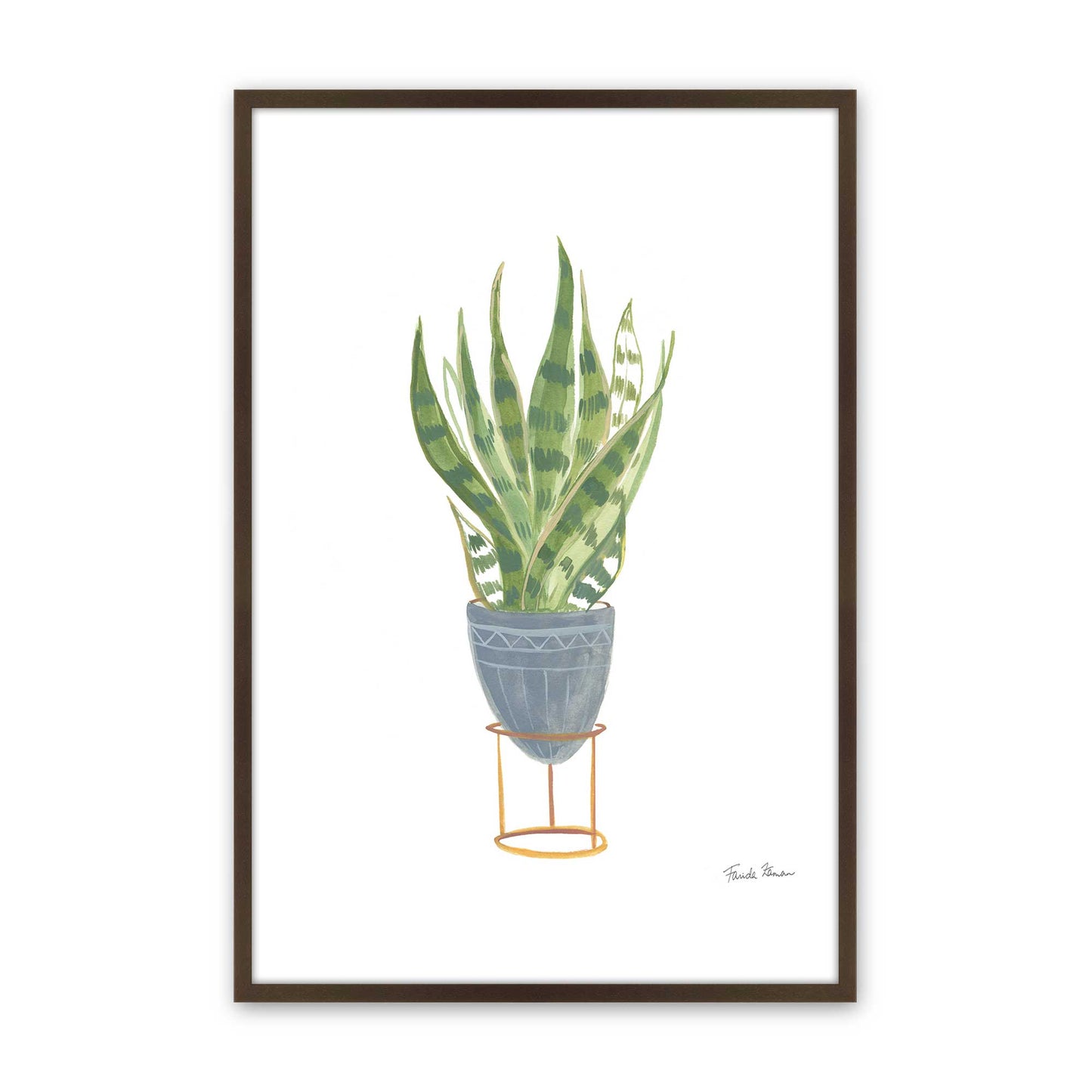 [Color:Belvinder Brown], Picture of art in a Belvinder Brown frame