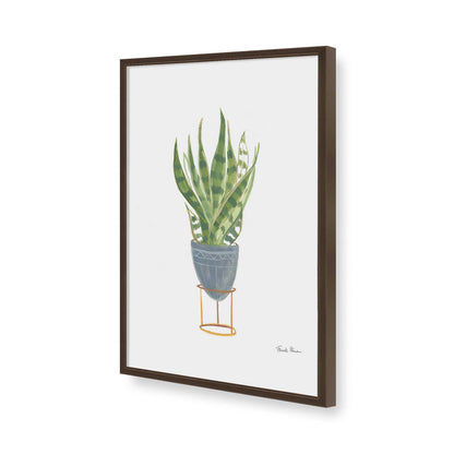 [Color:Brown], Picture of art in a Brown frame of the corner