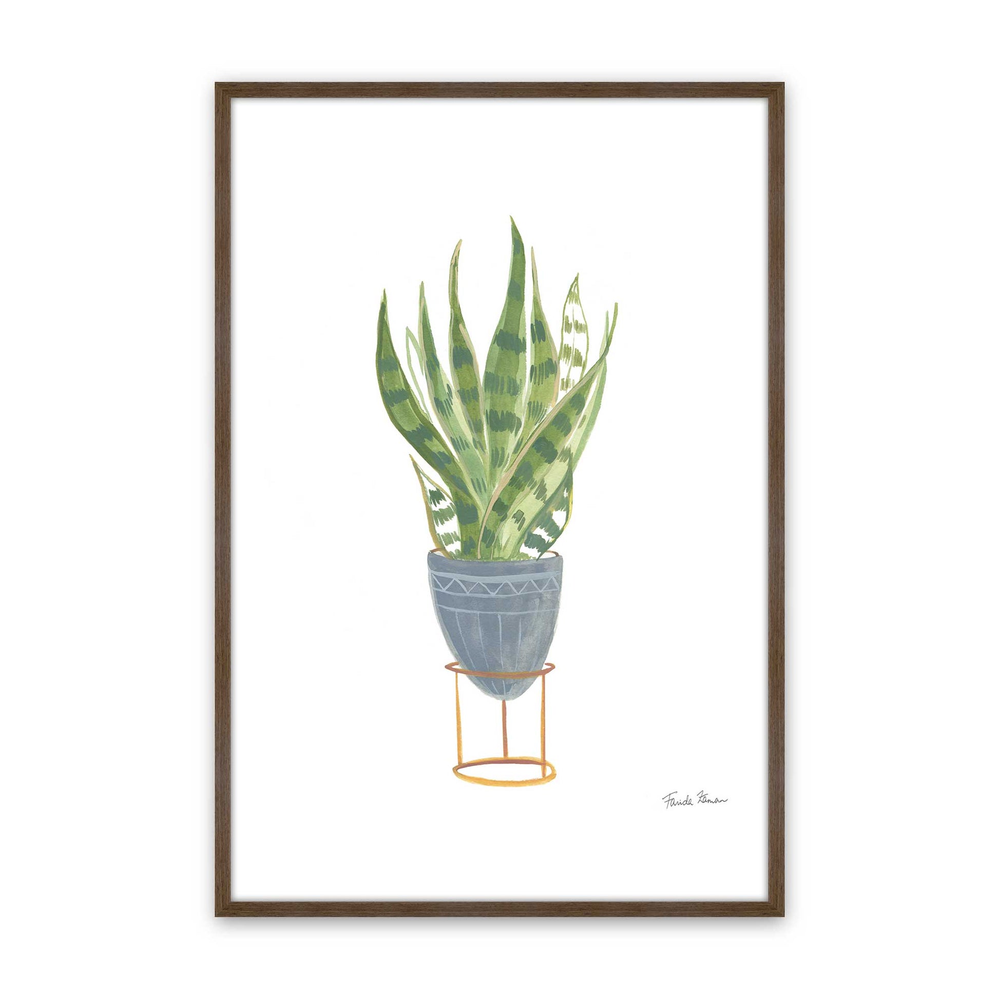 [Color:Walnut], Picture of art in a Walnut frame