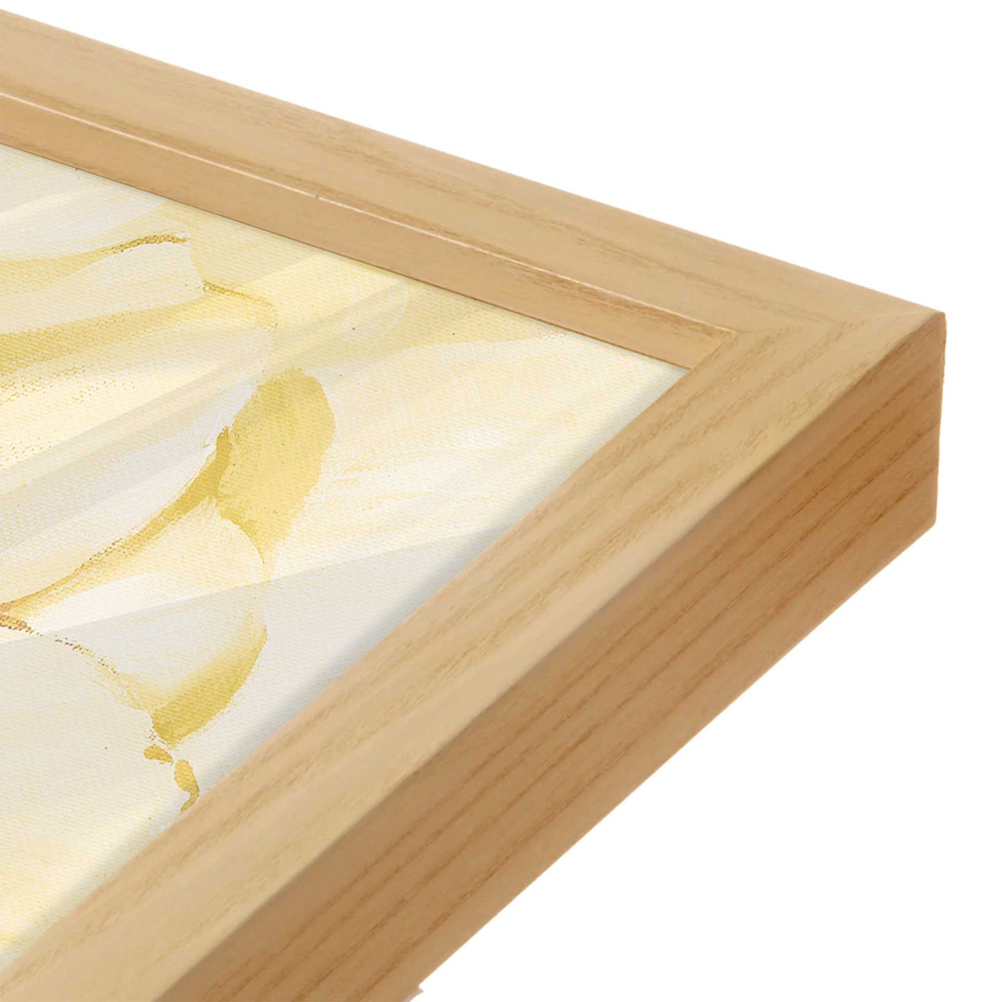 [Color:American Maple], Picture of art in a American Maple frame at an angle