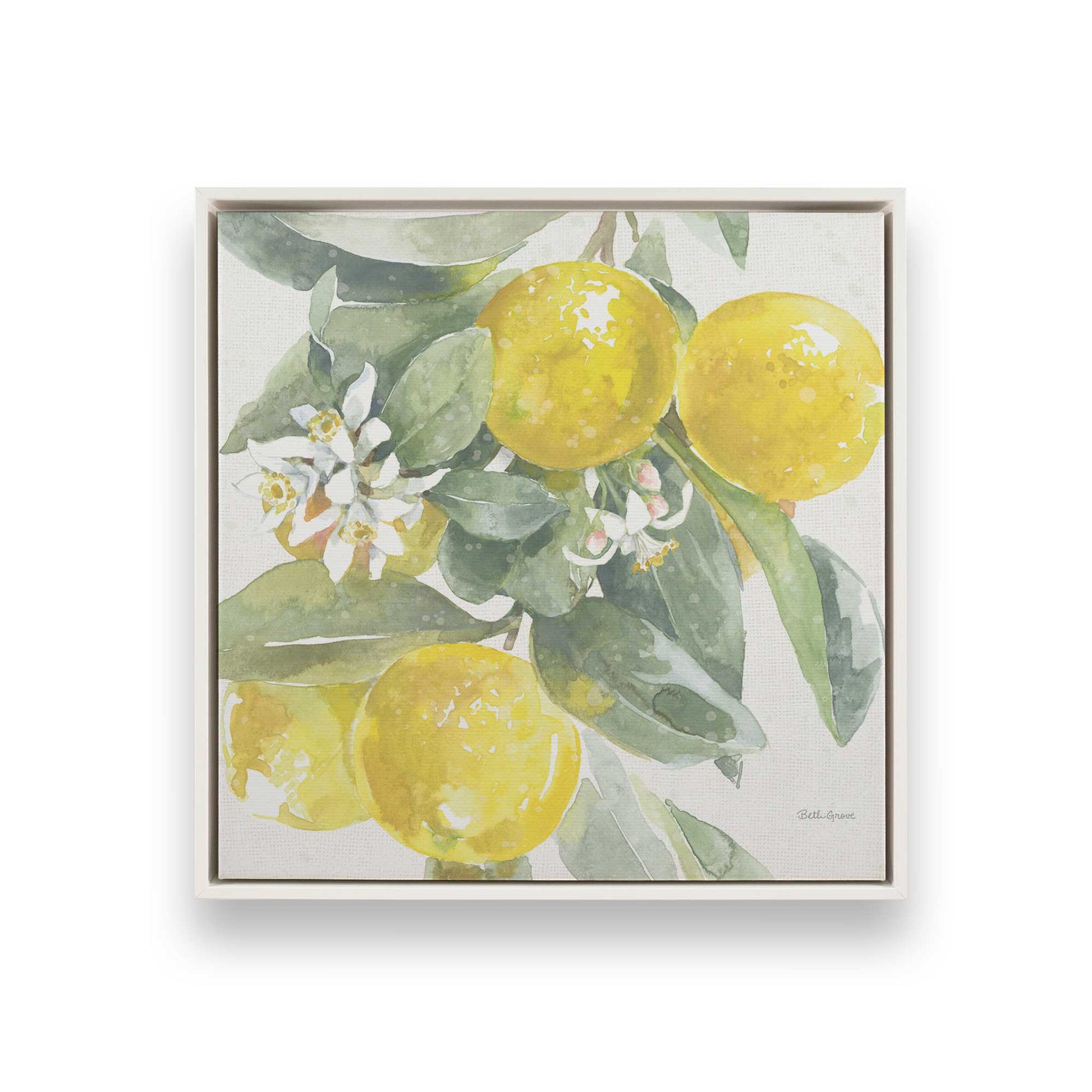 [Color:Opaque White], Picture of art in a White frame