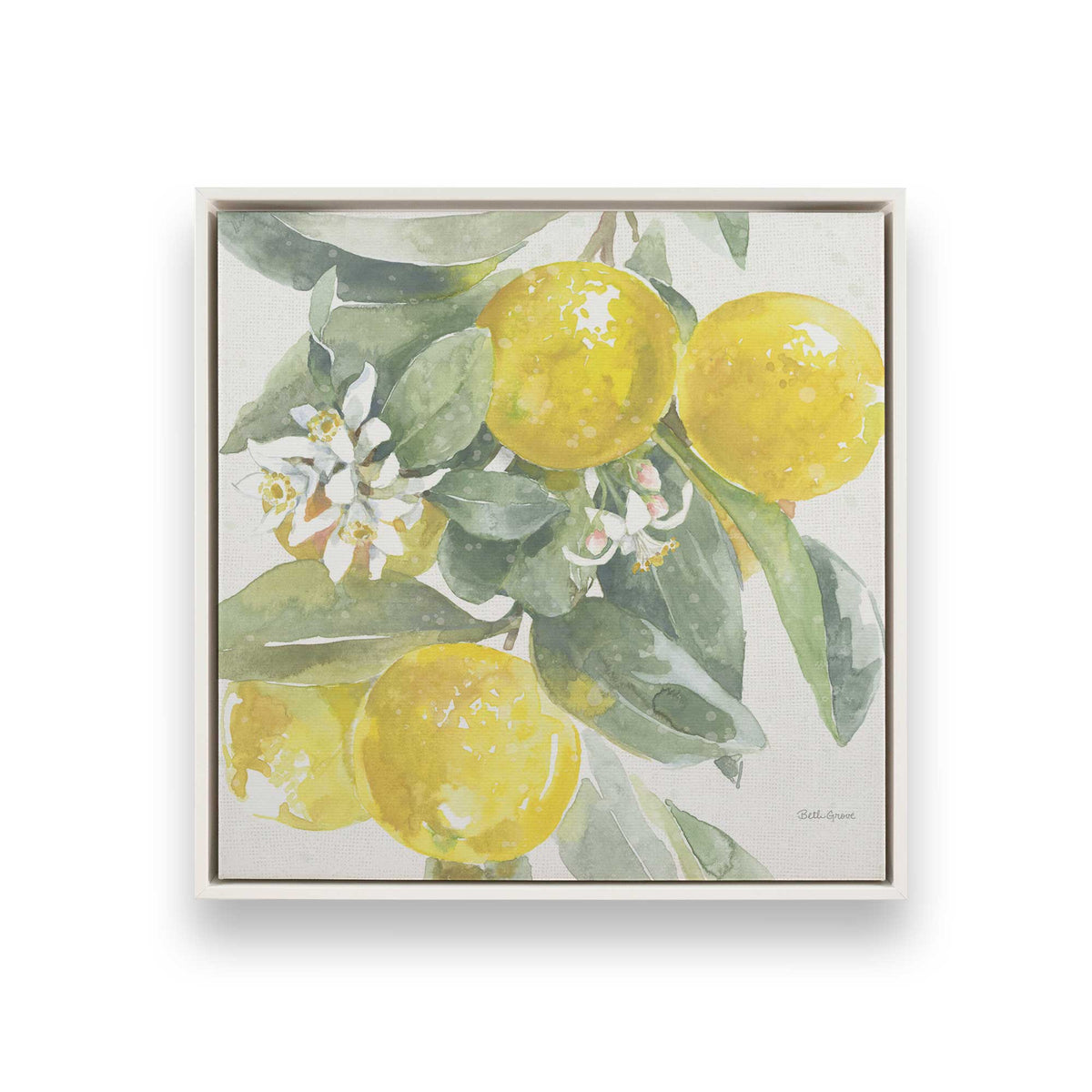 [Color:Opaque White], Picture of art in a White frame