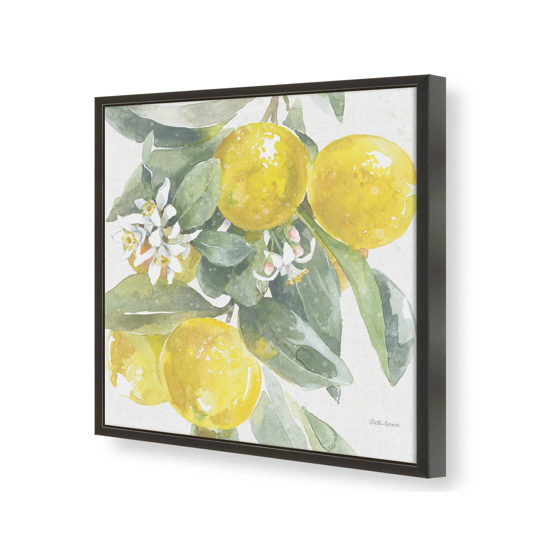 [Color:Satin Black], Picture of art in a Satin Black frame of the corner