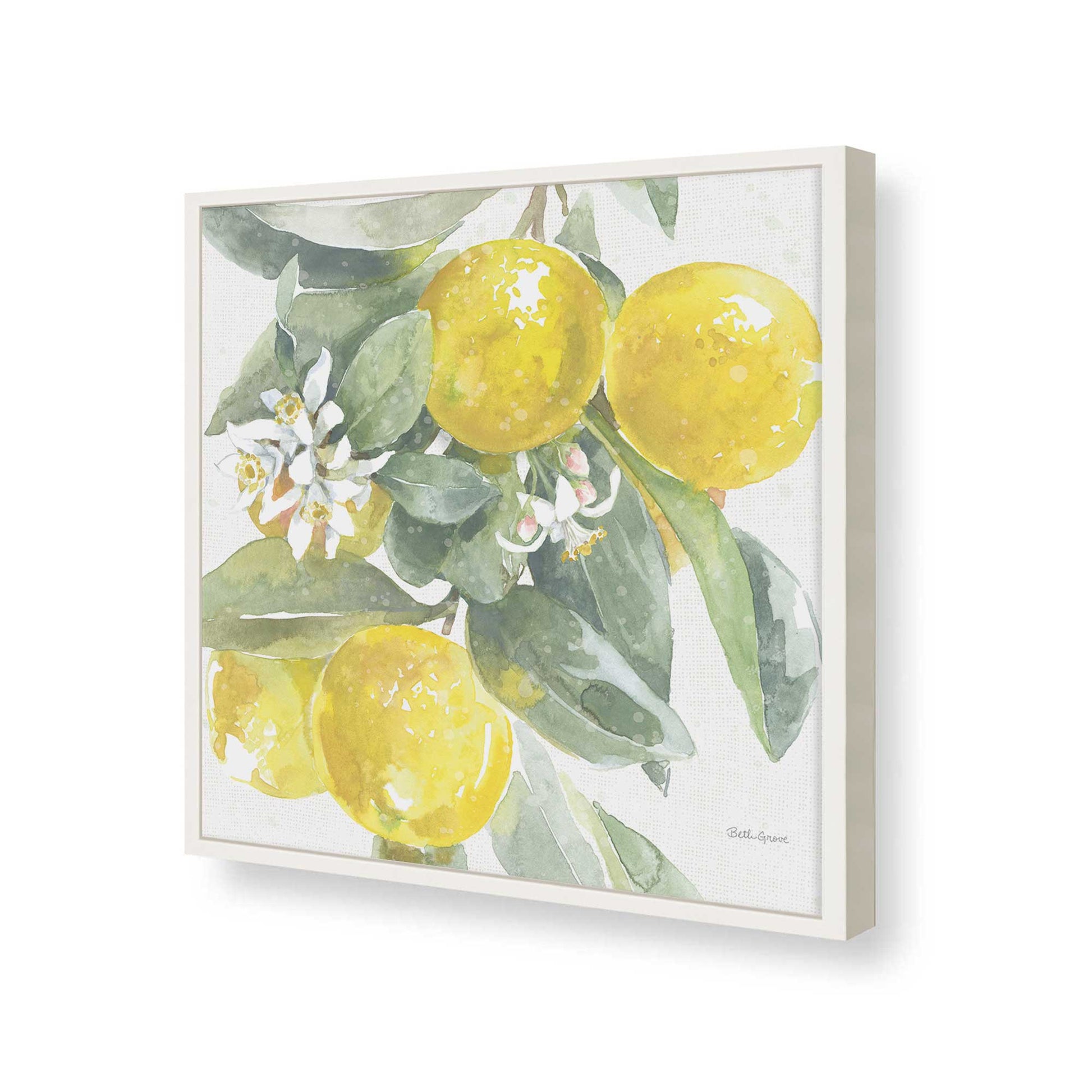 [Color:Opaque White], Picture of art in a Opaque White frame of the corner