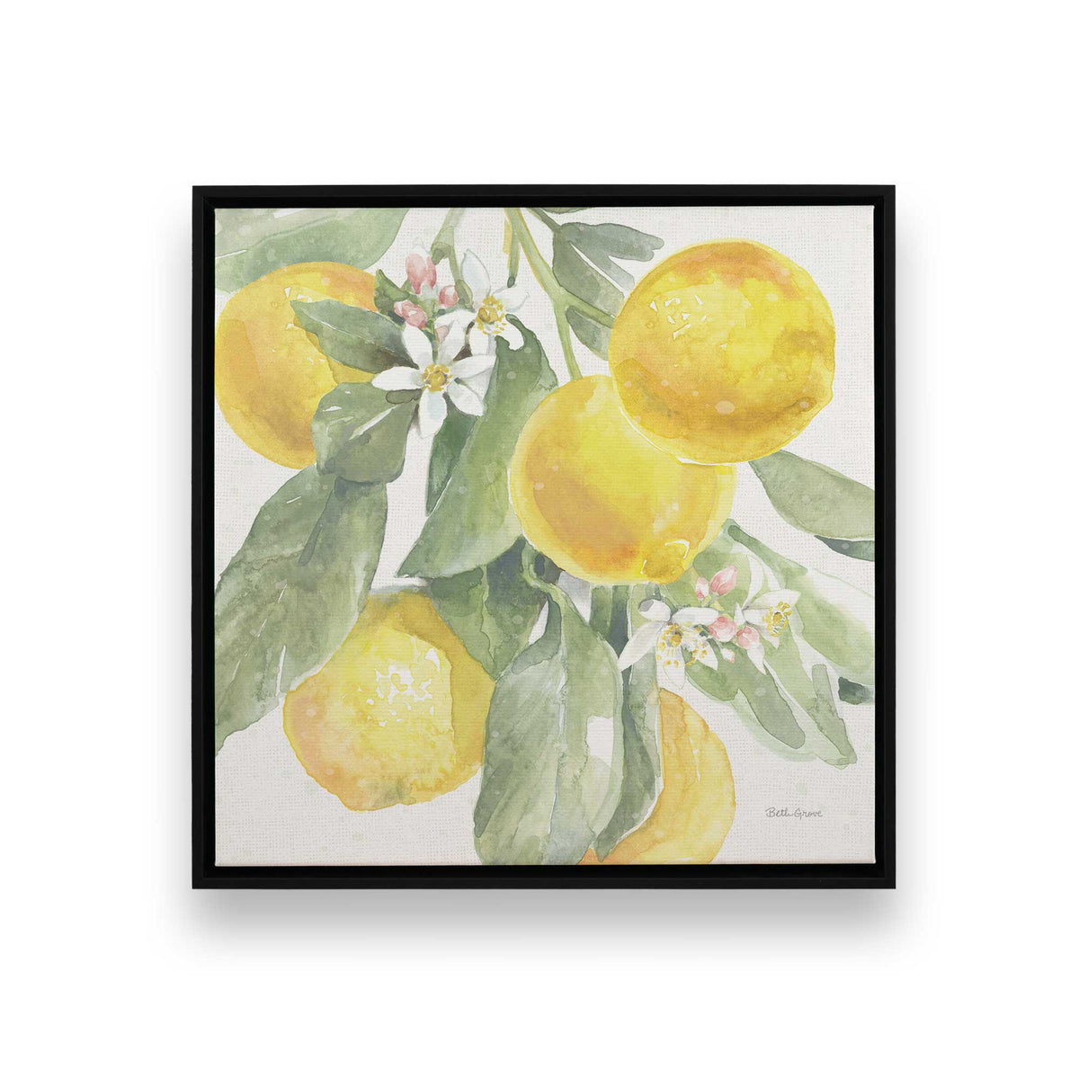 [Color:Satin Black], Picture of art in a Satin Black frame