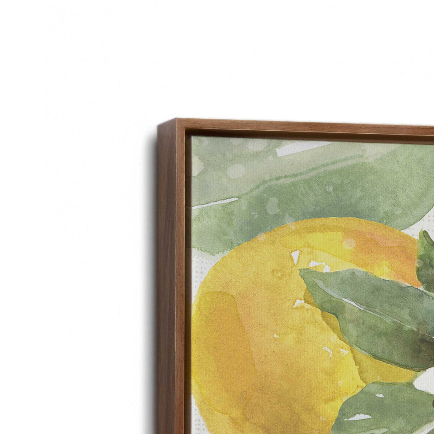 [Color:Walnut], Picture of art in a Walnut frame at an angle